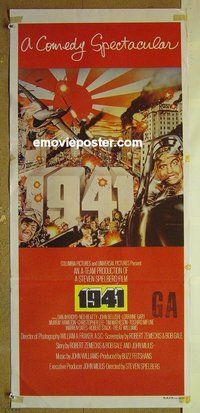 p001 1941 Australian daybill movie poster '79 Spielberg, John Belushi