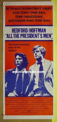 p033 ALL THE PRESIDENT'S MEN Australian daybill movie poster '76 Hoffman