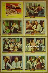 m043 12 ANGRY MEN complete set of 8 lobby cards '57 Henry Fonda, Cobb, Lumet