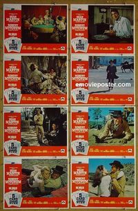 m047 5 CARD STUD complete set of 8 lobby cards '68 Dean Martin, Robert Mitchum