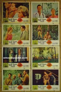 m049 7th DAWN complete set of 8 lobby cards '64 William Holden, York