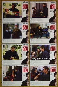 m050 ABOUT A BOY complete set of 8 lobby cards '02 Hugh Grant, Toni Collette