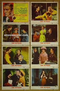 m055 ACTRESS complete set of 8 lobby cards '53 Spencer Tracy, Jean Simmons