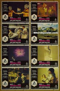 m071 ANDROMEDA STRAIN complete set of 8 lobby cards '71 Michael Crichton