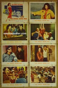 m074 ANGEL WORE RED complete set of 8 lobby cards '60 Ava Gardner, Dirk Bogarde