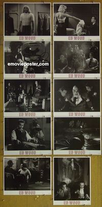 m012 ED WOOD 10 lobby cards '94 Tim Burton, Johnny Depp