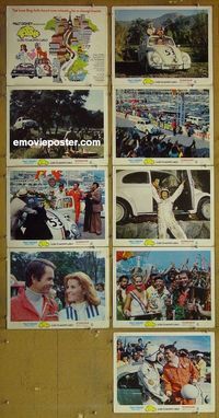 m029 HERBIE GOES TO MONTE CARLO 9 lobby cards '77 Volkswagen!