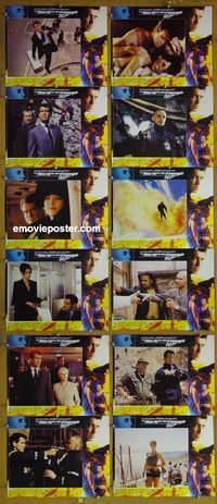 m007 WORLD IS NOT ENOUGH 12 English lobby cards '99 James Bond