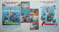 t074 PIRANHA one-stop movie poster '78 Joe Dante, Roger Corman