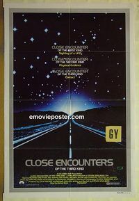 t106 CLOSE ENCOUNTERS OF THE THIRD KIND Aust one-sheet movie poster '77