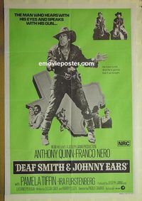 t108 DEAF SMITH & JOHNNY EARS Aust one-sheet movie poster '73 Anthony Quinn