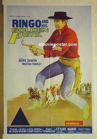 t130 RINGO & HIS GOLDEN PISTOL Aust one-sheet movie poster '66 Mark Damon
