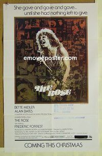 t088 ROSE special advance Australian movie poster '79 Midler as Joplin