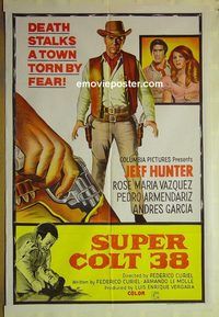 t138 SUPER COLT 38 Aust one-sheet movie poster '69 Jeffrey Hunter