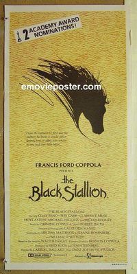t179 BLACK STALLION Australian daybill movie poster '79 Carroll Ballard
