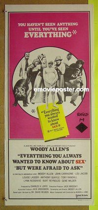 t227 EVERYTHING YOU ALWAYS WANTED TO KNOW ABOUT SEX Australian daybill movie poster
