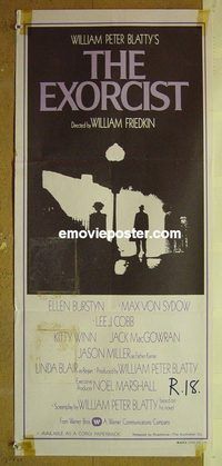 t228 EXORCIST Australian daybill movie poster '74 Friedkin, Von Sydow