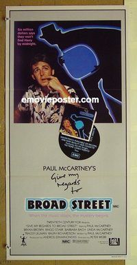 t246 GIVE MY REGARDS TO BROAD STREET Australian daybill movie poster '84