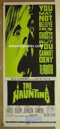 t250 HAUNTING Australian daybill movie poster '63 Julie Harris, Bloom