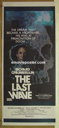 t270 LAST WAVE Australian daybill movie poster '77 Peter Weir classic!