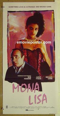 t286 MONA LISA Australian daybill movie poster '86 Neil Jordan, Hoskins
