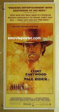 t300 PALE RIDER Australian daybill movie poster '85 great Eastwood art!