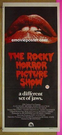 t319 ROCKY HORROR PICTURE SHOW Australian daybill movie poster '75 Curry