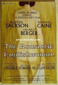 t051 ROMANTIC ENGLISHWOMAN English one-sheet movie poster '75 Jackson
