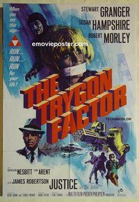 t061 TRYGON FACTOR English one-sheet movie poster '69 Stewart Granger