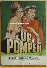 t064 UP POMPEII English one-sheet movie poster '71 sexy Julie Ege!