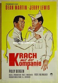 t543 AT WAR WITH THE ARMY German movie poster R60s Martin & Lewis!
