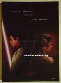 t545 ATTACK OF THE CLONES German movie poster '02 Star Wars!