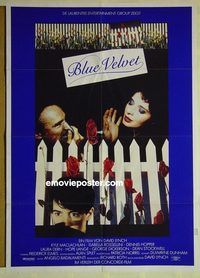 t556 BLUE VELVET German movie poster '86 David Lynch, Rossellini