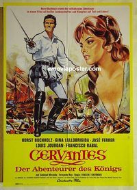 t565 CERVANTES German movie poster '68 Gina Lollobrigida, Buchholz