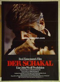 t578 DAY OF THE JACKAL German movie poster '73 Fred Zinnemann