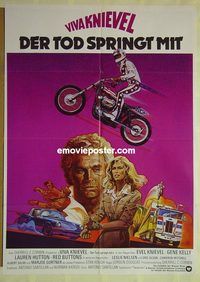 t609 EVEL KNIEVEL German movie poster '71 George Hamilton