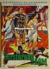 t611 FALL OF ROME German movie poster '62 Carl Mohner, Italian epic!