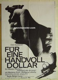 t615 FISTFUL OF DOLLARS German movie poster '65 Clint Eastwood