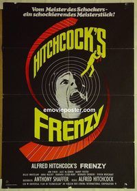 t622 FRENZY German movie poster '72 Alfred Hitchcock, Shaffer
