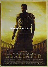 t631 GLADIATOR German movie poster '00 Russell Crowe, Phoenix