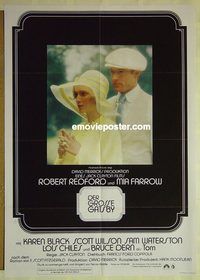 t642 GREAT GATSBY German movie poster '74 Robert Redford, Farrow