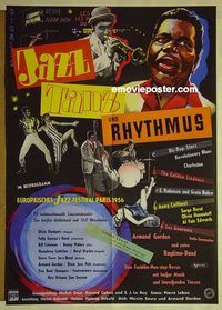 t656 JAZZ 1956 movie poster German '56 Dixie Stompers