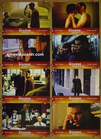 t464 BOURNE IDENTITY 8 German lobby cards '02 Matt Damon, Potente