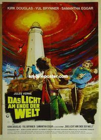 t669 LIGHT AT THE EDGE OF THE WORLD German movie poster '71 Douglas