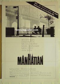 t678 MANHATTAN #1 German movie poster '79 Woody Allen, Hemingway