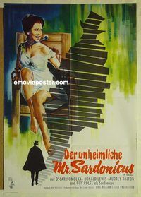 t690 MR SARDONICUS German movie poster '61 William Castle