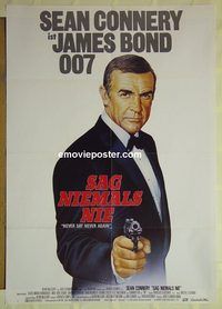t696 NEVER SAY NEVER AGAIN German movie poster '83 Sean Connery,Bond