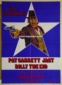 t711 PAT GARRETT & BILLY THE KID German movie poster R80s Peckinpah