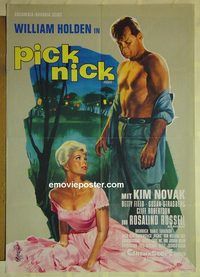 t713 PICNIC German movie poster R60s William Holden, Kim Novak
