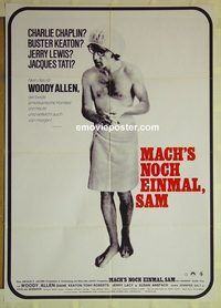 t716 PLAY IT AGAIN SAM German movie poster '72 Woody Allen, Keaton